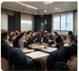 People in meeting room classroom for Sales Masterclass event