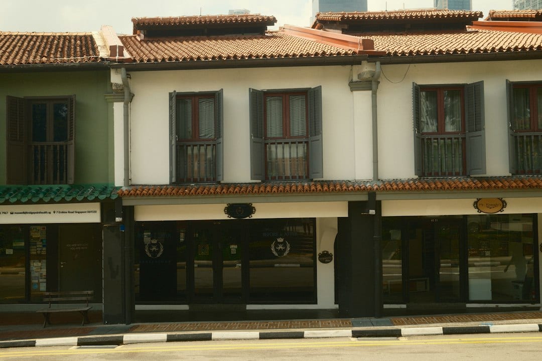 Singapore terrace landed house exterior